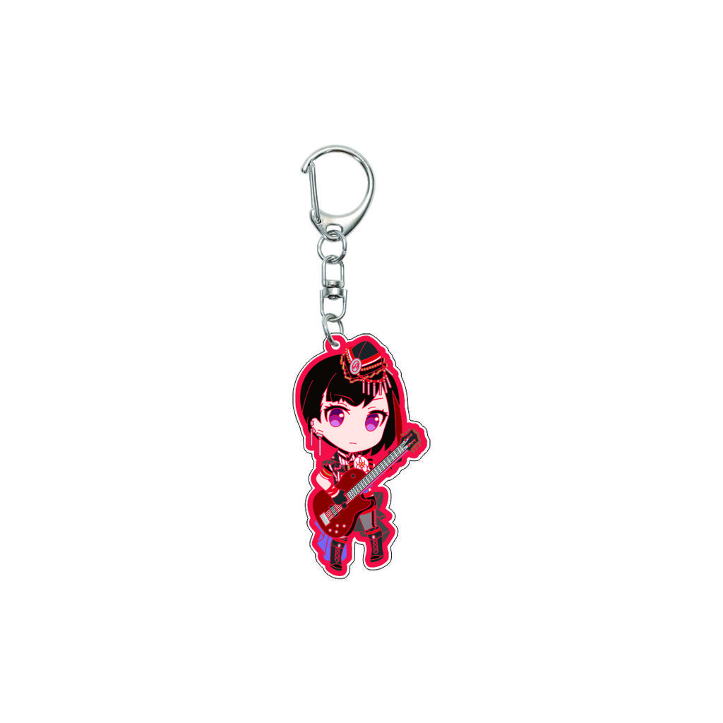 55MM Anime banG Dream Keychain Toyama Kasumi/Saya Yamabuki/Hanazono Tae Key Chain Acrylic Model Plate Christmas Gifts