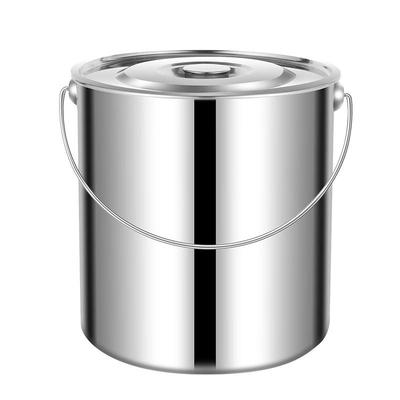 LISM 201 Stainless Steel Portable Storage Bucket with Lid