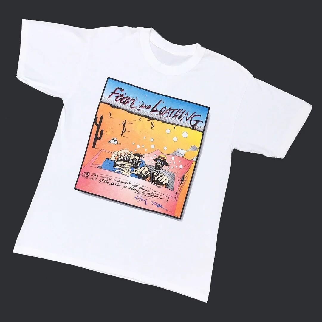 Fear And Loathing 1990 Vintage Ralph Steadman Gonzo Hunter S. Thompson Unisex T-Shirt XXXXL