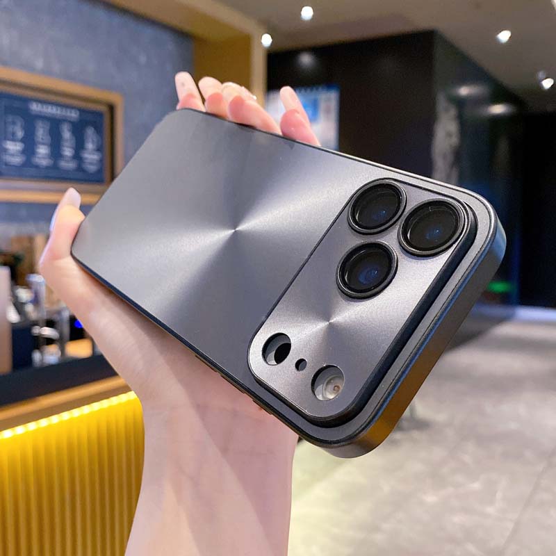 Laser Aurora CD Pattern Matte Case for IPhone 17 Air 16 15 14 13 12 11 Pro Max Lens Film Protection Shockproof Armor Hard Cover