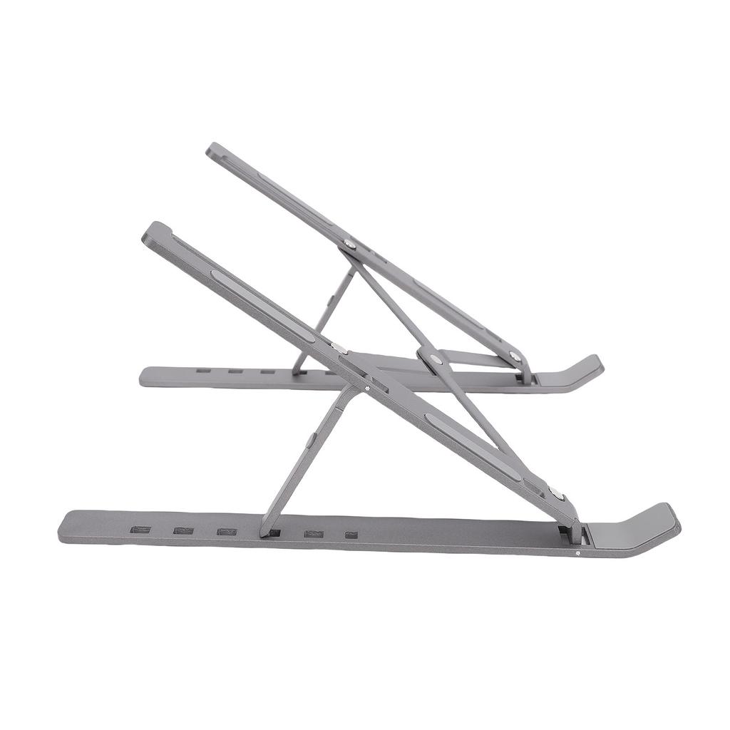 Laptop Desk Stand Aluminum Alloy 6 Heights Lightweight Non Slip Foldable Laptop Holder Mount for 10 to 15.6in Computer