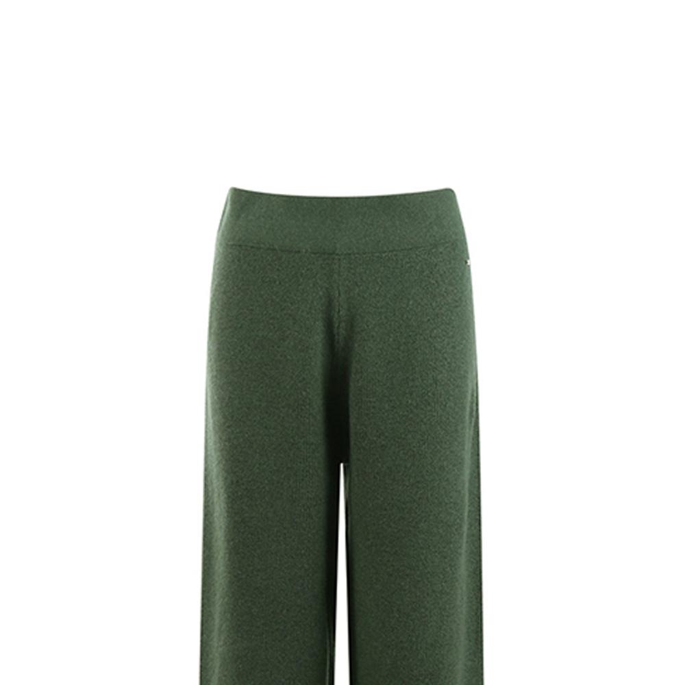 Armani Exchange Fw22 Solid Color Elastic Waist Cuffed Knit Casual Pants Women bottoms Army-Green 6LYP1Y-YMT8Z-1880