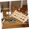 Top Quality Wooden Paint Rack Organizer for Pigment Bottles and Art Supplies Display Shelf Compact Storage for Crafting
