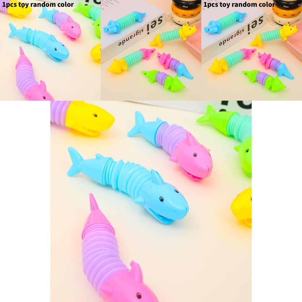 Dinosaur Shark Stretching Tube Toy With Stress Relief Animal For Kids