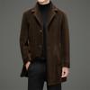 Men's Double-Sided Fur Coat - 2025 Winter Fashion for Middle-Aged Casual Wear