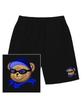 TRIPSHION Sunglasses Bear Logo Sweat Half Pants - Black