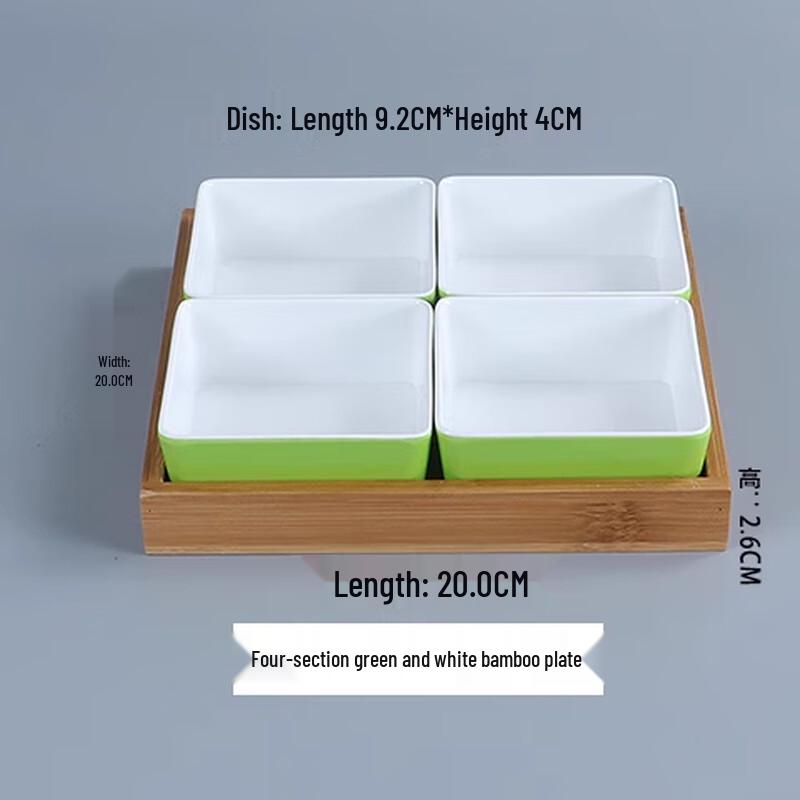 Multi-Compartment Snack Serving Plate