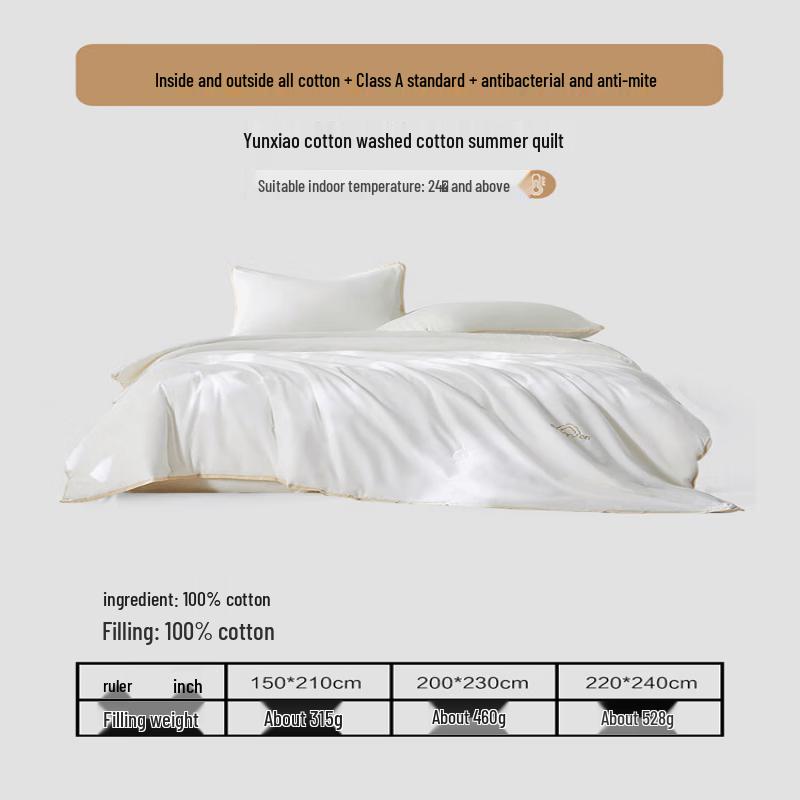 Xinjiang Cotton 100% Pure Cotton Machine Washable Summer Quilt 150cm*210cm