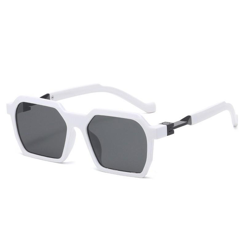 Men Women Vintage Square Sunglasses Polygon Sun Glasses Big Frame Fashion Eyewear Classic Geometry Rectangle Shades