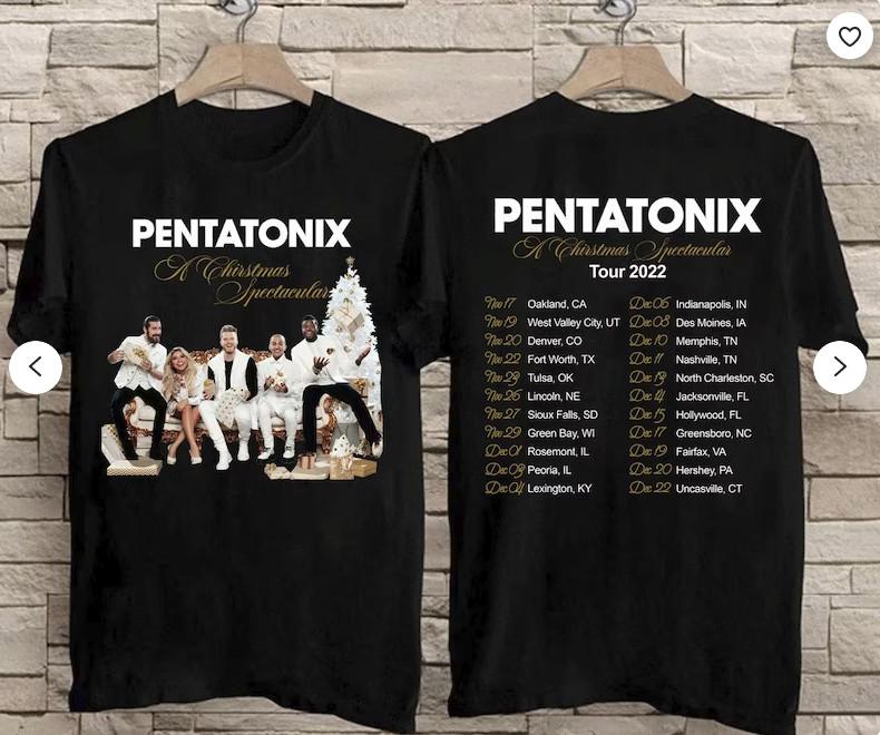2022 Pentatonix A Christmas Spectacular Tour TShirt Unisex T-Shirt S