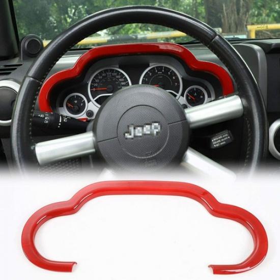 Car Dashboard Panel Trim Cover Frame Interior Accessories for Jeep Wrangler JK
