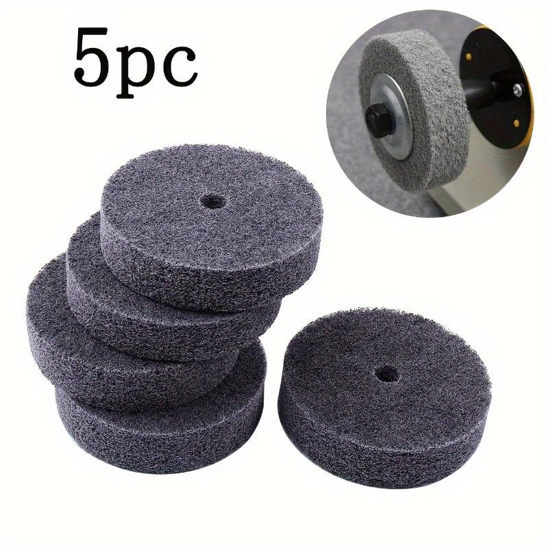 Fiber Polishing Wheel Kit, Round Head Installation Point, Compatible with Disc Sander and Bench Grinder, Suitable for Desktop Polisher