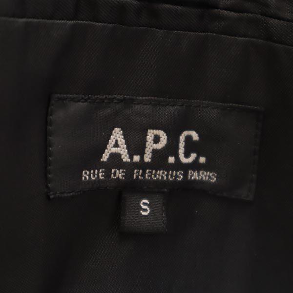 A.P.C. Striped Pattern tailored jacket S black Men's Used