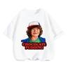 Summer Casual Crew Neck T Shirt Kawaii Cartoon Design Children Stranger Things Short Sleeve Tops Boys Girls