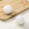 5Pcs Anti Winding Laundry Ball Circular Pure White Magic Cleaning Drum Washing Machine For Dirt Removal And Knotting