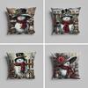 Pillow Case Luxurious Home Office, Sofa Decorative Multi Sized Car Seat Cushions, Pillowcases Retro Snowman Cute
