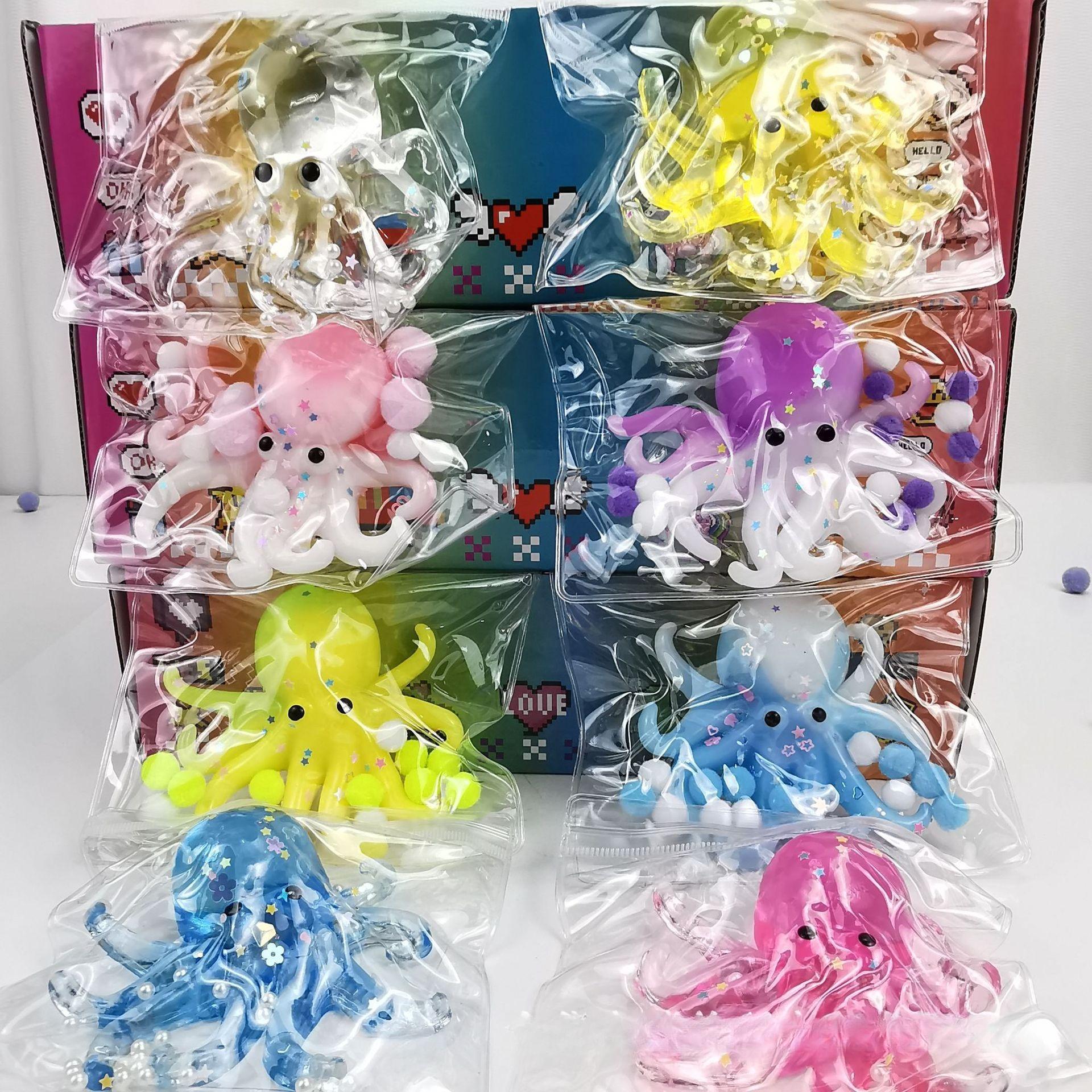 Realistische Octopus Fidget Knijpspeeltje Zeedier Ontwerp Stressverlichting Bureau Ornament