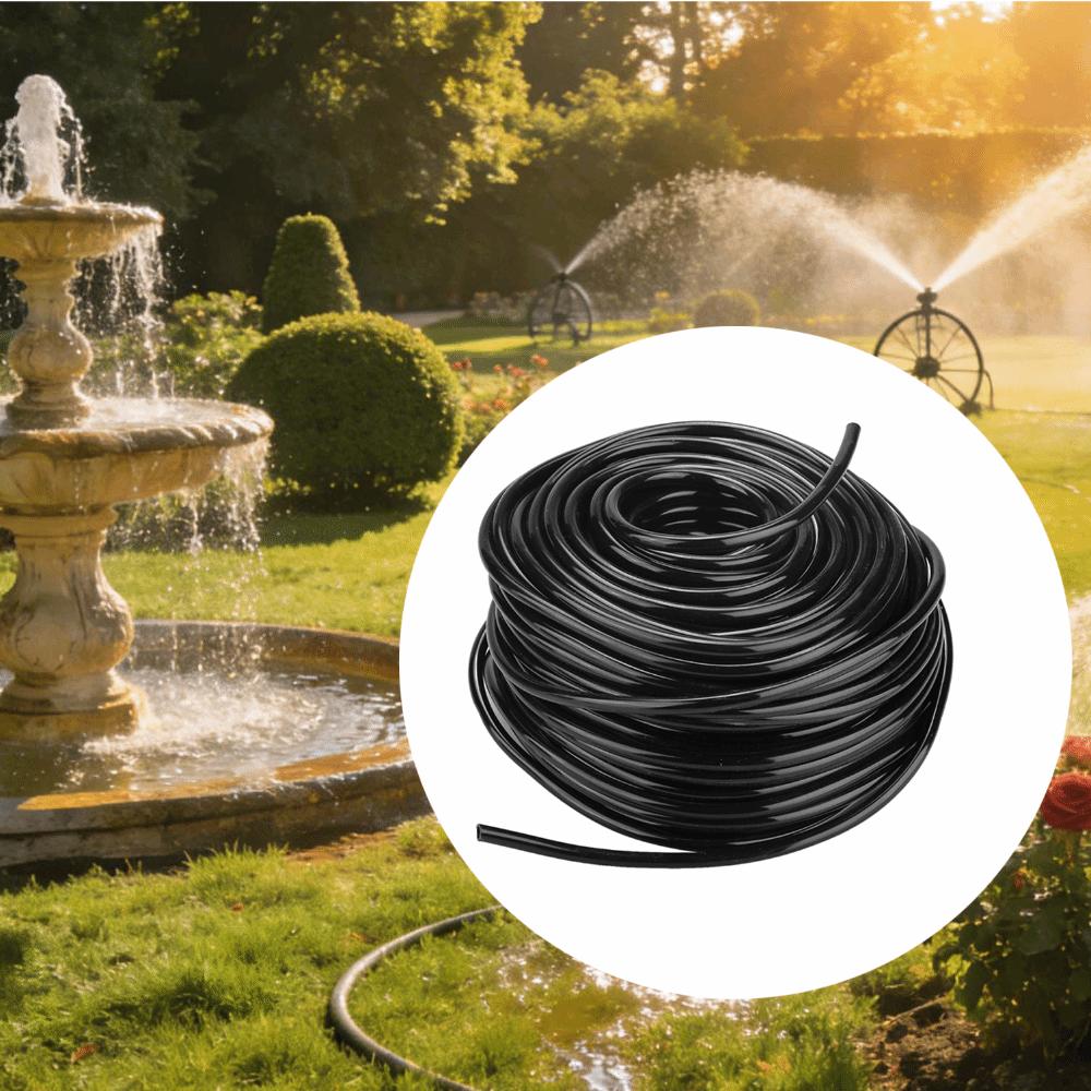 1/4 Inch Water Irrigation Hose PVC Flexible Drip Irrigation Tubing 10m/20m/50m Easy Installation Garden Watering Tube
