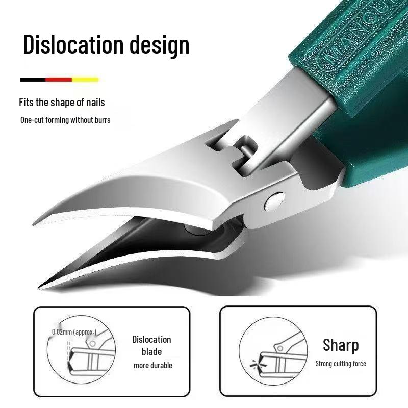 Chickpea Oblique Mouth Large Opening Stainless Steel Nail Clippers for Ingrown Nails