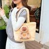 Large Capacity Plush Tote Bag Korean Style Shoulder Bag Kawaii Capybara Handbag  School