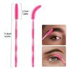 50Pcs Disposable Eyelash Brushes Makeup Tools Silicone Eyelash Makeup Brush Microbrush Rainbow Color Mascara Wand Applicator