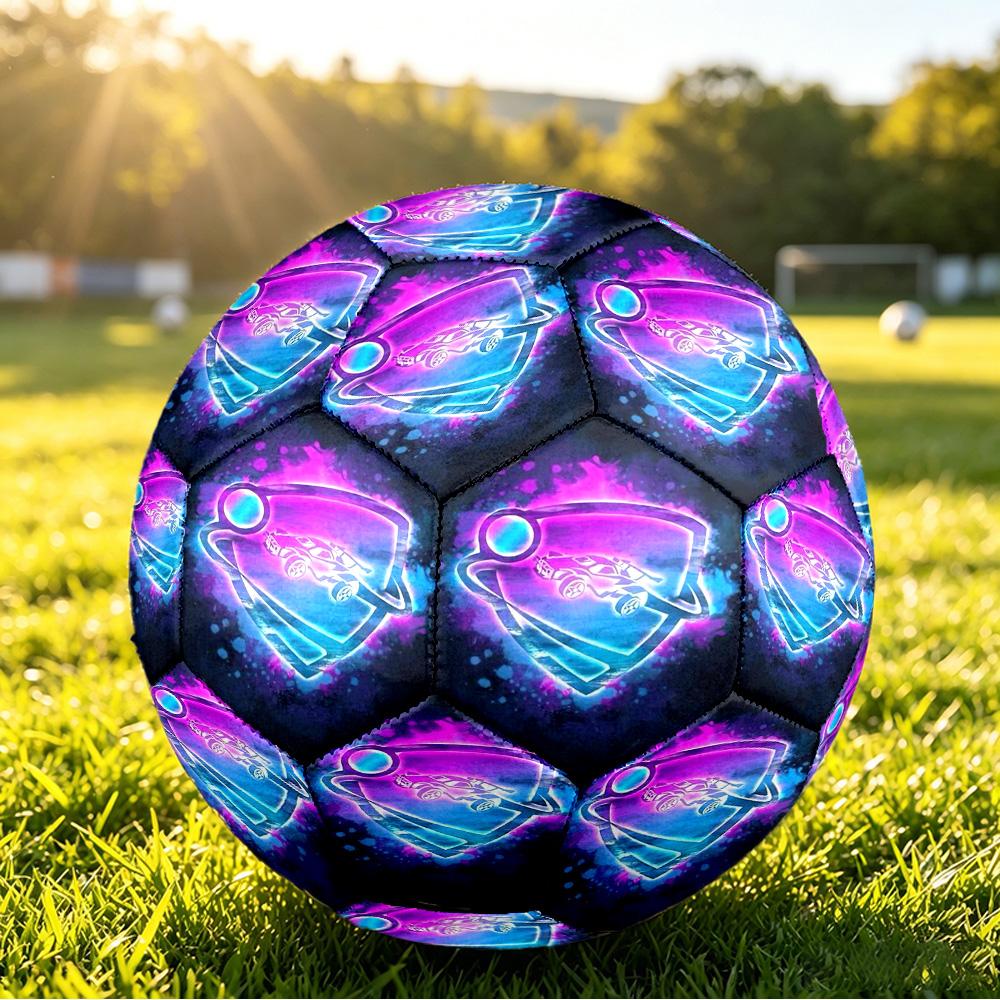Size 5 Football Rocket League Pattern, Wear‑Resistant Soccer Ball for Match Training Daily Sports Play