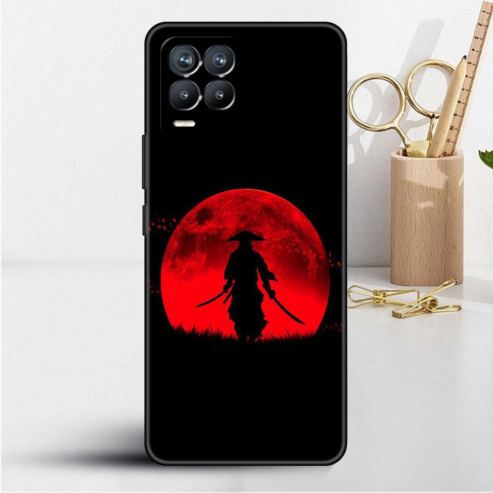 Krajinomalba Tušová malba Japonsko Samurajské umění Měkké TPU pouzdro pro Realme 8 C21 9 Pro 8i 9i GT Neo 3 2 C3 7 6 C21Y C15 C11 Kryt na telefon