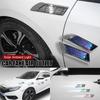2 In1 Car Exterior Air Intake Flow Side Fender Vent Wing Cover Trim  Solar Energy Shark Gill Mood Light Universal Car Styling