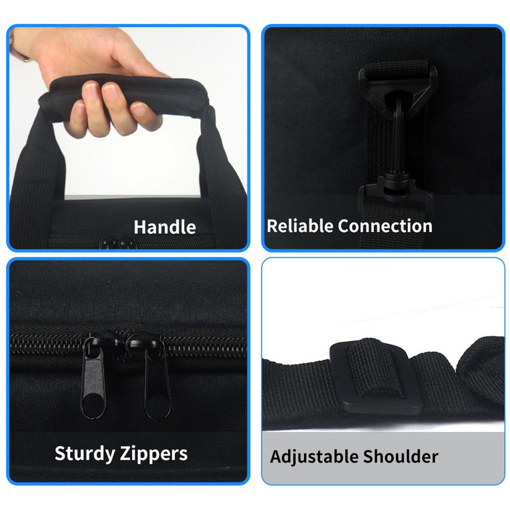 Power Station Storage Bag With Multiple Padded Compartments For Travel Generator Accessories Organizer