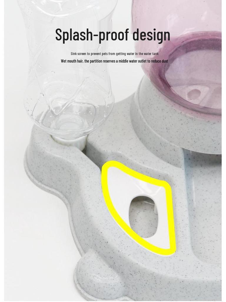 Katzen- und Hunde-Futterautomat und Wasserspender mit Puzzle-Funktion