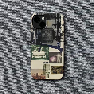 Retro Sci-Fi Collage Vintage Space & Machinery Print Geek Phone Case for iPhone 17 16 15 14 11 12 13 Pro Max Air Plus Back Cover