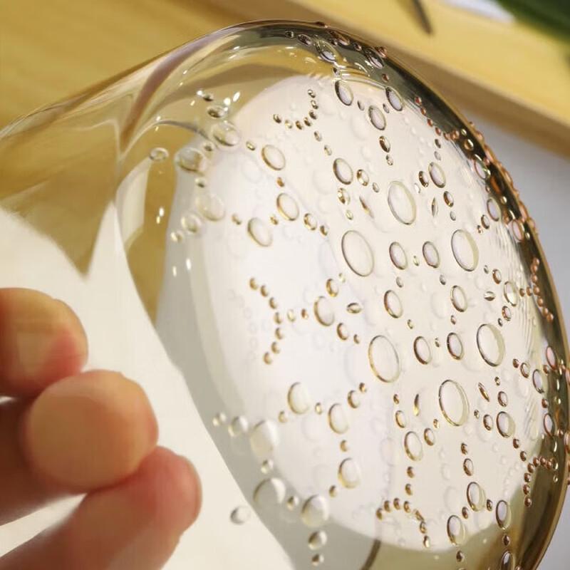 Amber Snowflake Glass Dinnerware Set