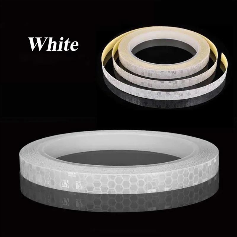 5/8m Motorcycle Car Luminous Reflective Sticker Reflective Tape Roll Bright Safety Auto Car Bicycle Cycling DIY Reflector Tape