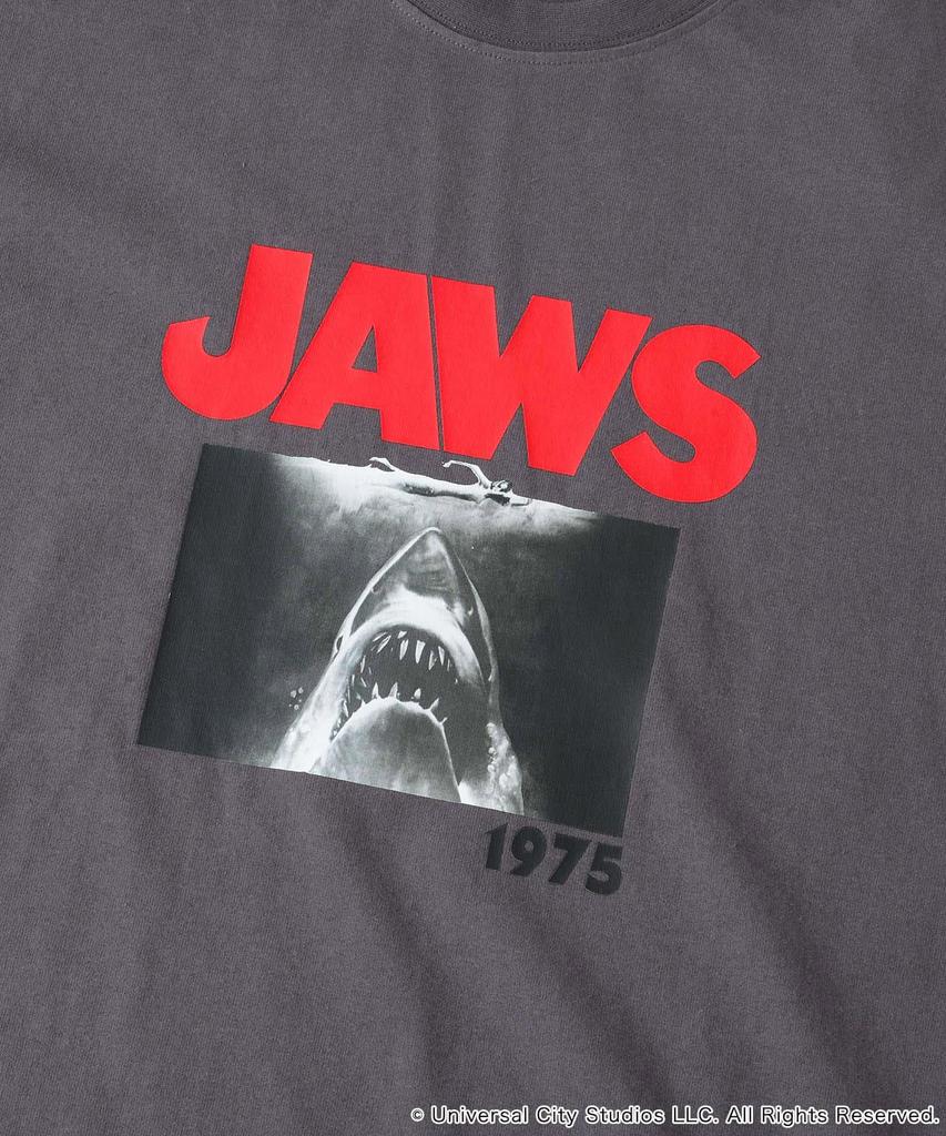 Sense of Place Men's Custom JAWS Print T-Shirt, Size B, AAA5-11B128, Charcoal, Medium