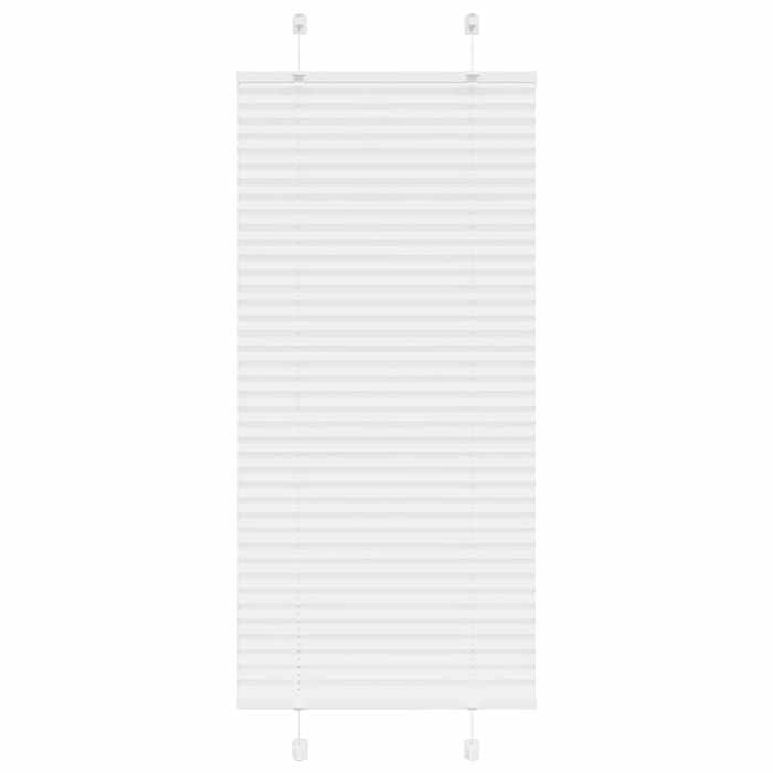 VidaXL Store plissé blanc 60x150 cm largeur du tissu 59,4 cm polyester, store plissé de fenêtre, store accordéon, store 4015492