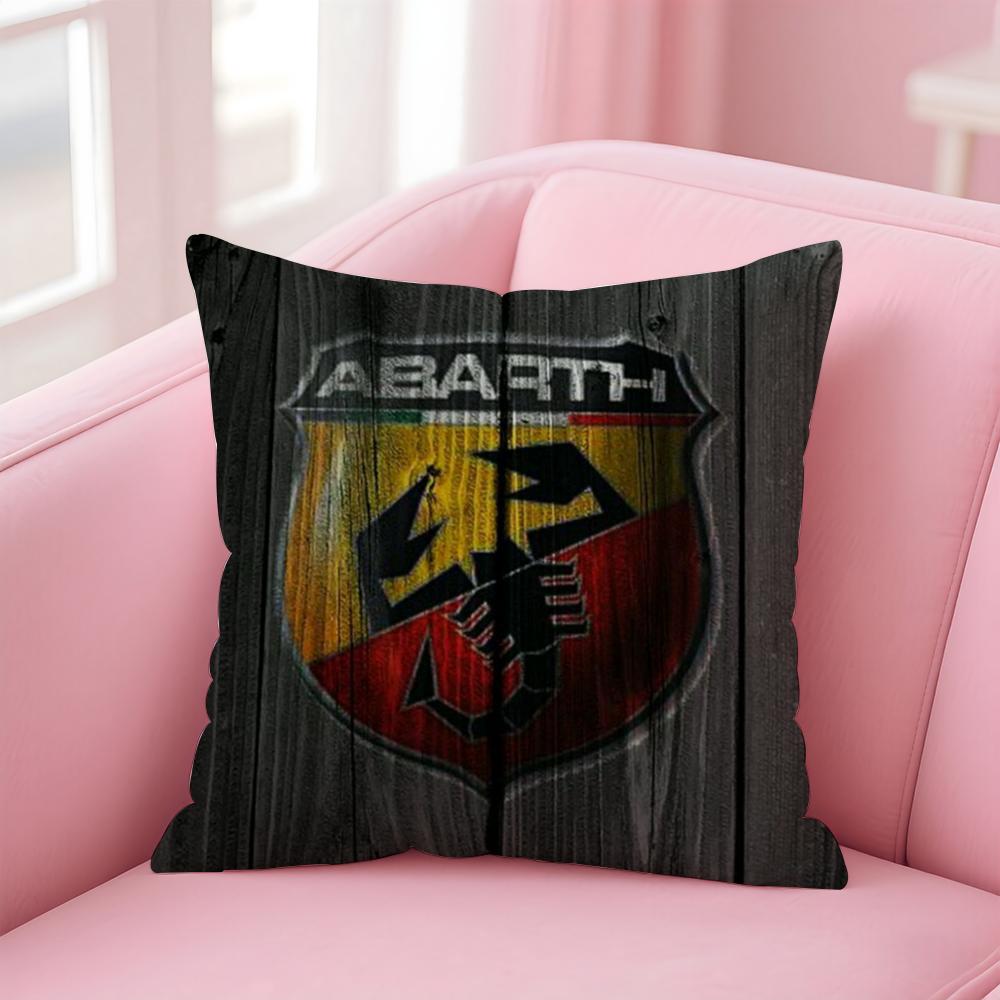 Abarth S-Scorpion car brand AS Cushion Cover Comfortable Reversible Pillow Cover Ideal for Car Sofa Bedroom & Beyond