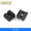 10Pcs Dip6 Dip8 Dip14 Dip16 Dip18 Dip20 Dip28 Dip40 Pins Round Hole Ic Socket Connector Dip 6 8 14 16 18 20 24 28 40 Pin Sockets