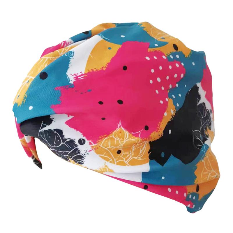 Sommer Damen Badekappe mit Druck Weiblich Nicht Würgend Kopf Hochelastisch Bequem Badekappe Erwachsener Sportkappe
