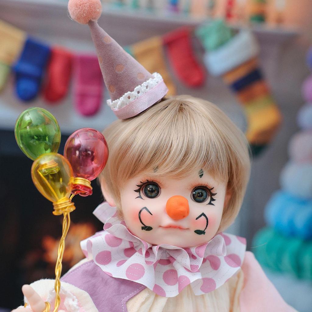 18 Inch Cosplay Reborn Baby Doll Full Silicone Vinyl Buffoon Doll Collection Toy Christmas Halloween Decoration