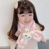 Thick Cold-Proof Collar Plush Children's Scarf All-match Scarves Wraps  Autumn and Winter