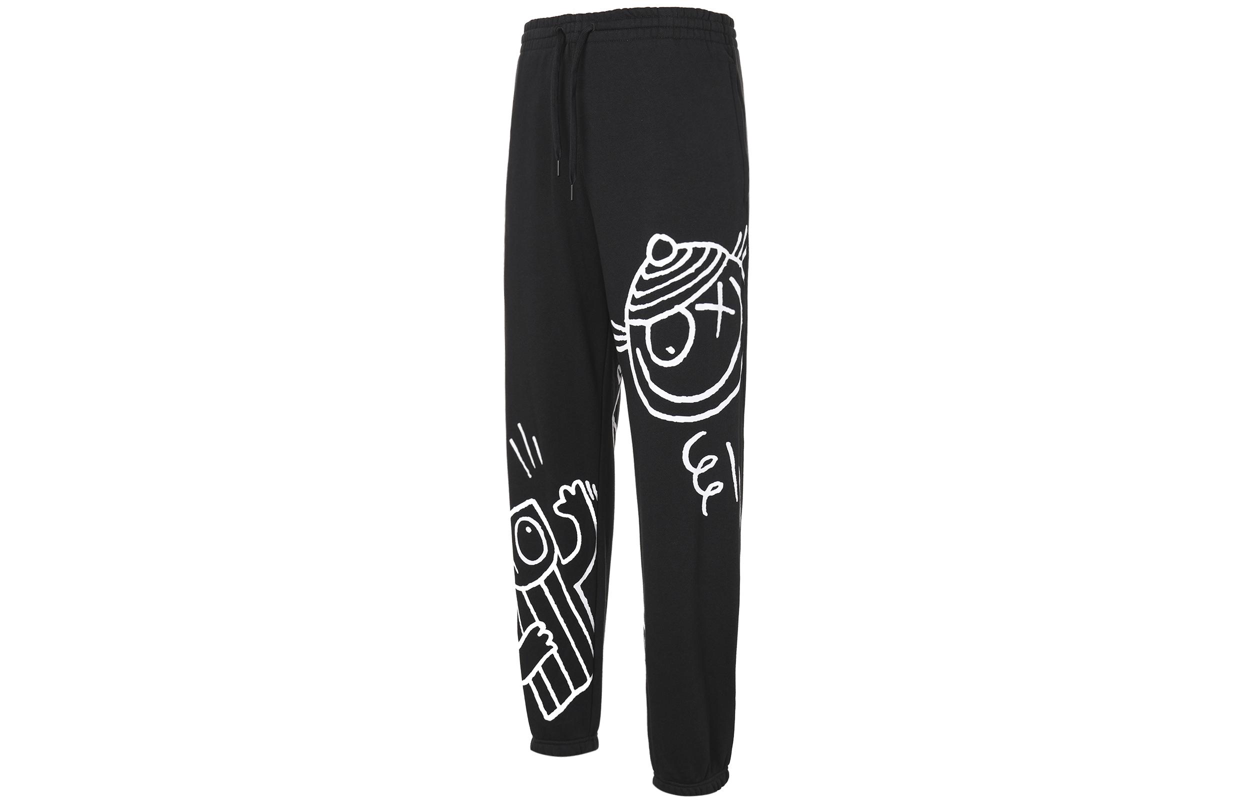 Adidas Originals MR.A SWEAT Knitted Sweatpants Men s Black Moderate Straight Fit Pants IA6399 XS