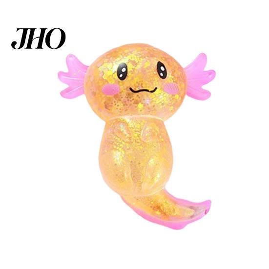 Dehnbarer Stressball Glitzer Salamander Knetspielzeug Entspannung Cartoon Zucker Kinder Sensorisch Dekompression Transparent Tier Fidget