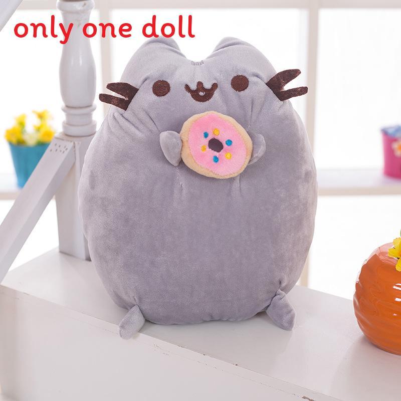 Cute Cookie Cat Plush Toy With Pp Cotton Filling For Kids Bedroom Decor