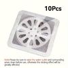 10Pcs Disposable Shower Drain Hair Catcher Mesh Shower Drain Covers Floor Sink Strainer Filter Hair Stopper For Bathroom Kitchen