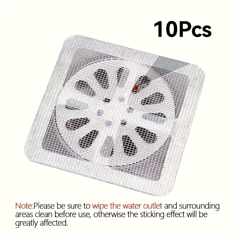 10Pcs Disposable Shower Drain Hair Catcher Mesh Shower Drain Covers Floor Sink Strainer Filter Hair Stopper For Bathroom Kitchen