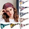 Factory Custom Boho Cotton Elastic  Headband Women Summer Head Wrap Sports Yoga Headband Hair Bands Hair Accessories