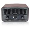 Vintage Portable Digital Radio DAB+/FM Bluetooth USB, Stereo, Dual Alarm Roadstar HRA-270D+BT Wood