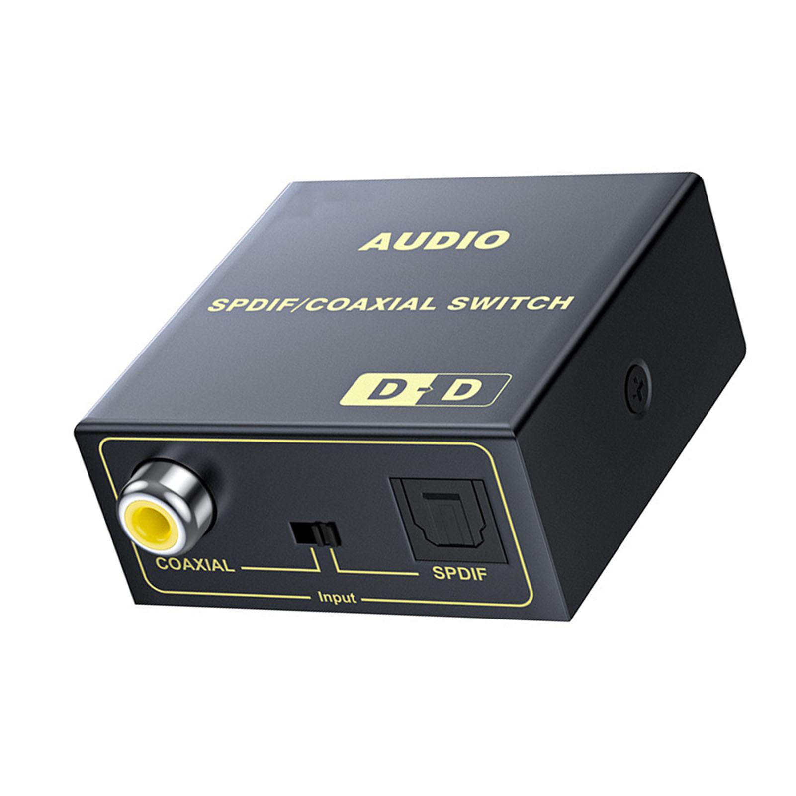 

Коаксиальный в оптический аудиоконвертер Многофункциональный металлический корпус SPDIF Оптический в коаксиальный цифровой звук