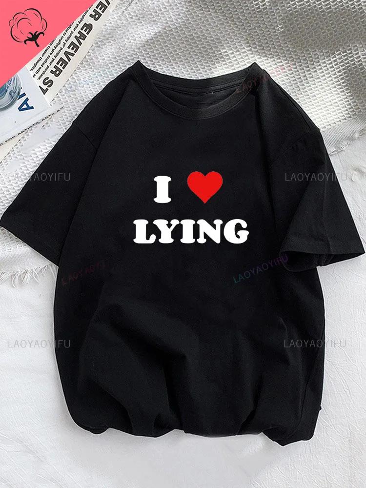 Woman Tshirt I Love Emo Boys T Shirt Short Sleeve Funny T Shirt Print Fashion Harajuku Streetwea Casual  Tops Couple Tees Top