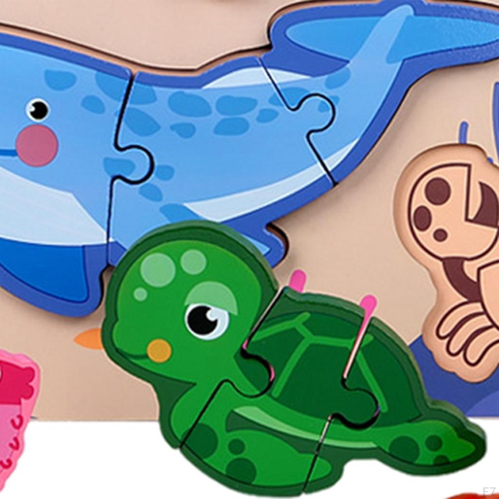 En Puzzle, Early Learning Cognitive Development, Shape Matching Educational Cartoon Animal for